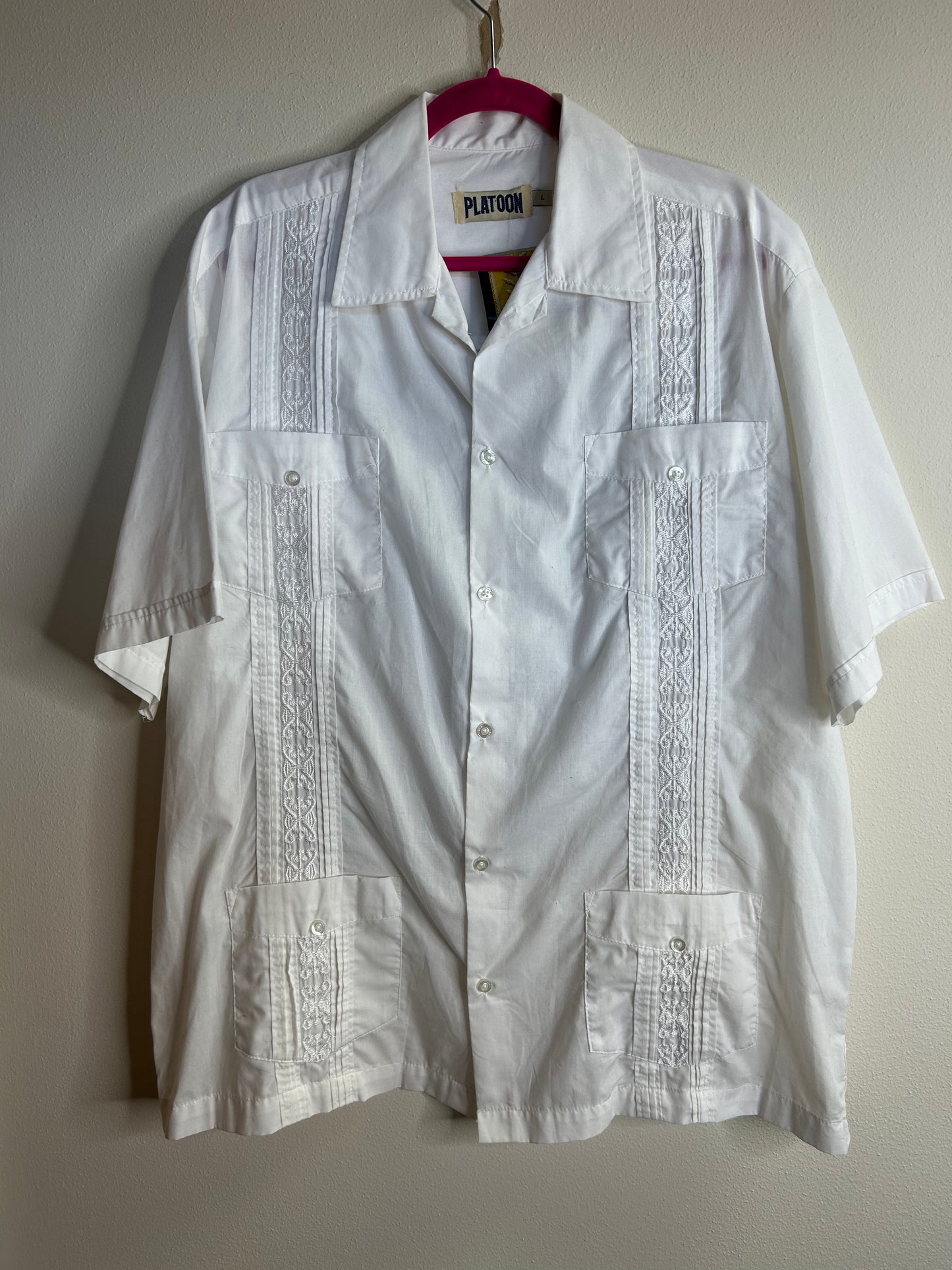 The Mice and The Tawny Owl upcycled white shirt unisex L/XL