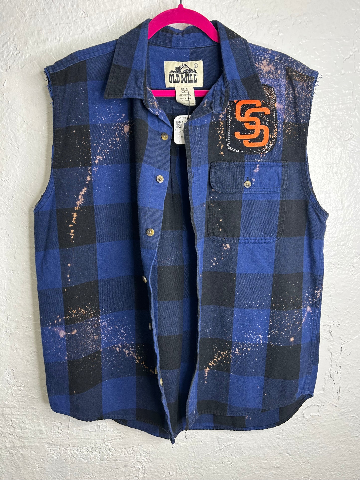 Supersuckers sleeveless flannel shirt unisex L/XL