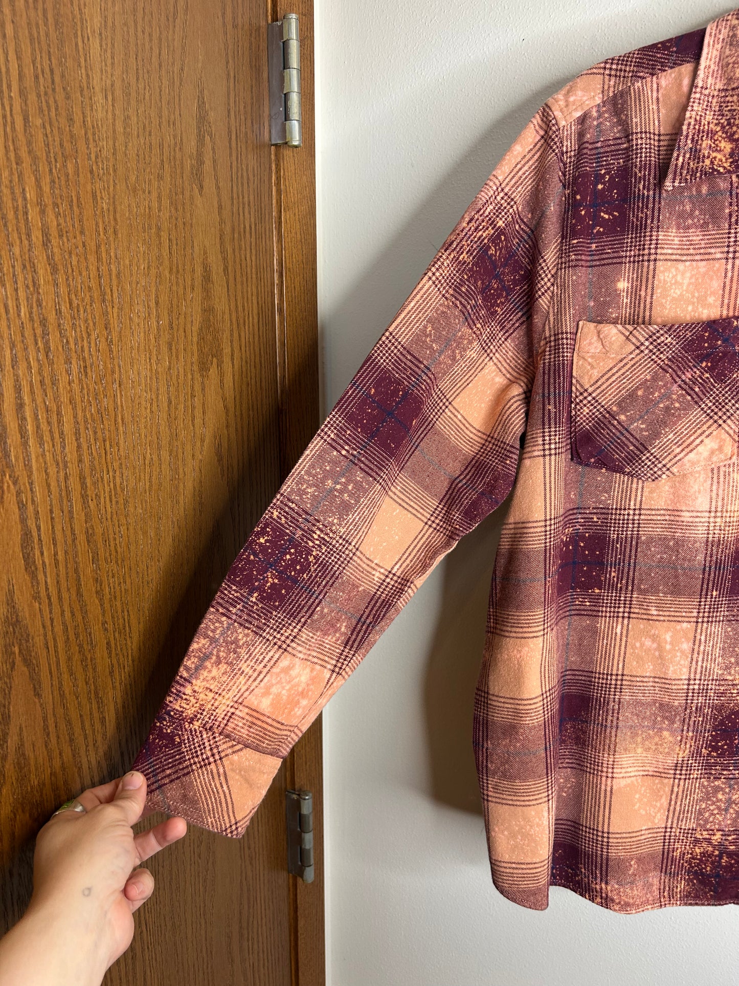 Dolly Parton upcycled flannel shirt womens 1X