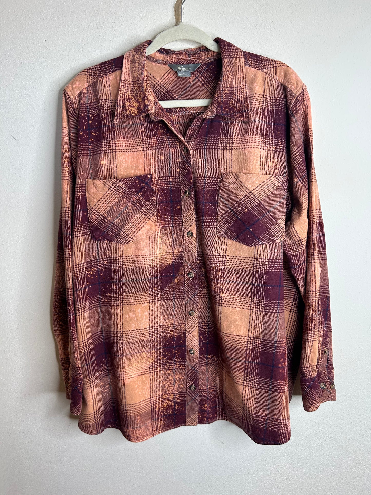 Dolly Parton upcycled flannel shirt womens 1X