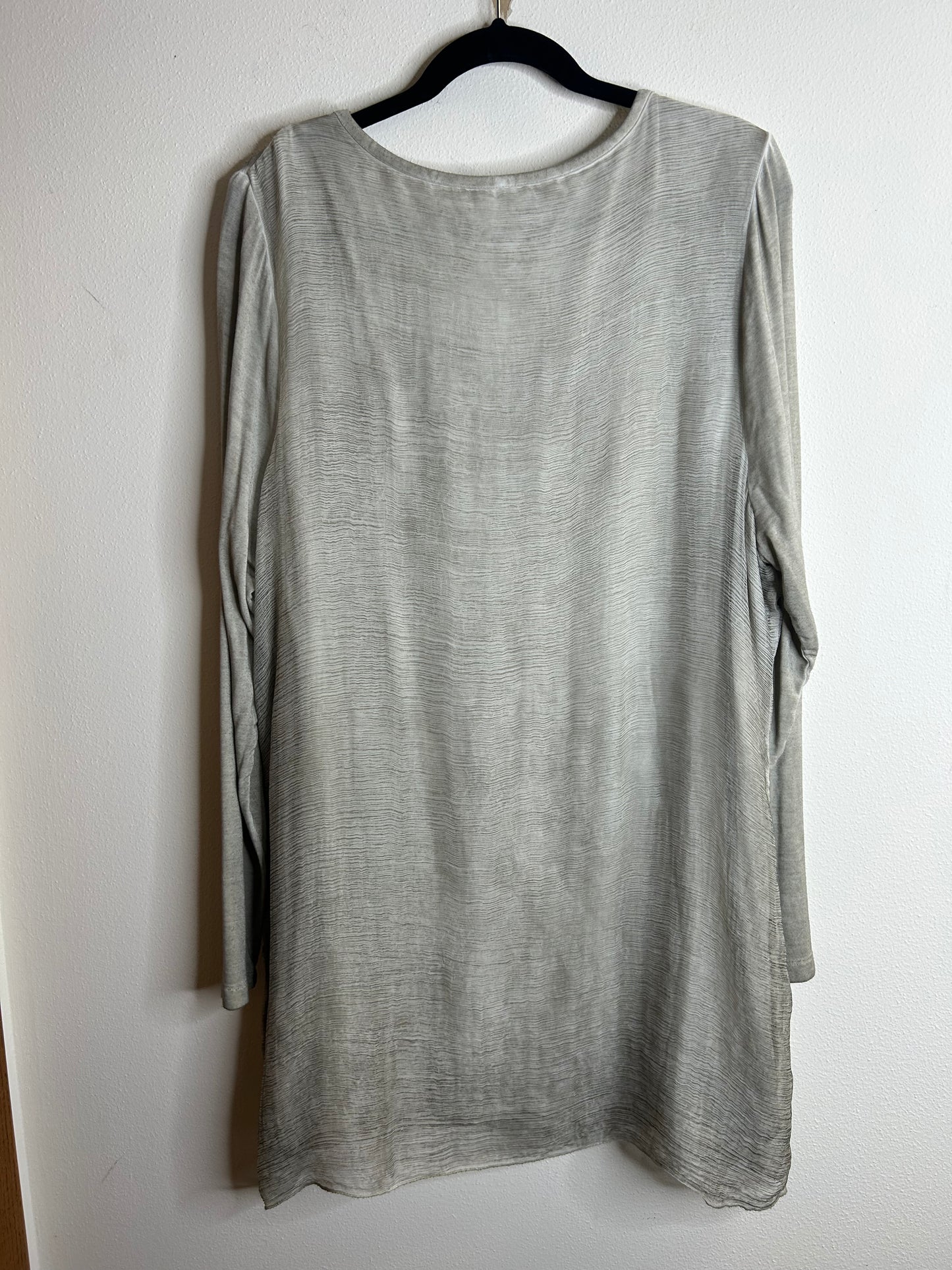 Soft Surroundings Silk tunic womens XL blouse elegant