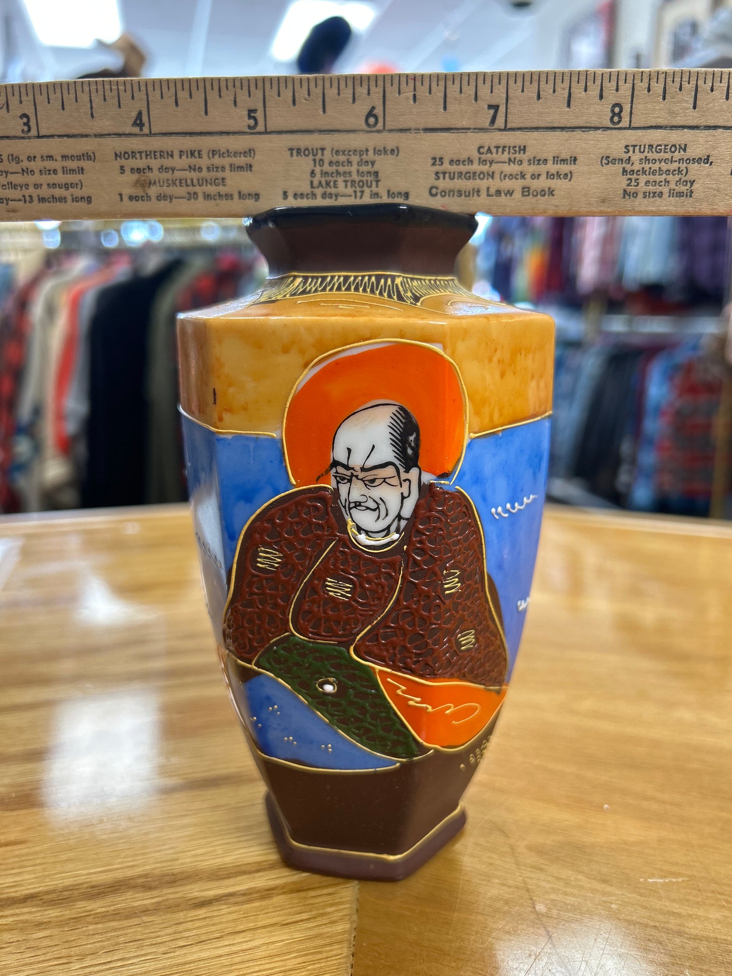 Hand painted Japanese vase