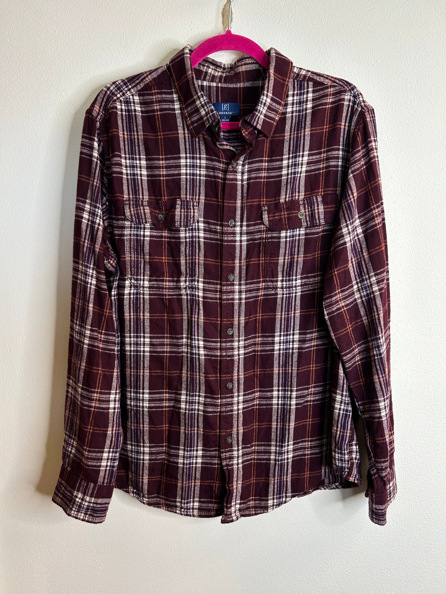 Open Road upcycled flannel shirt unisex size L