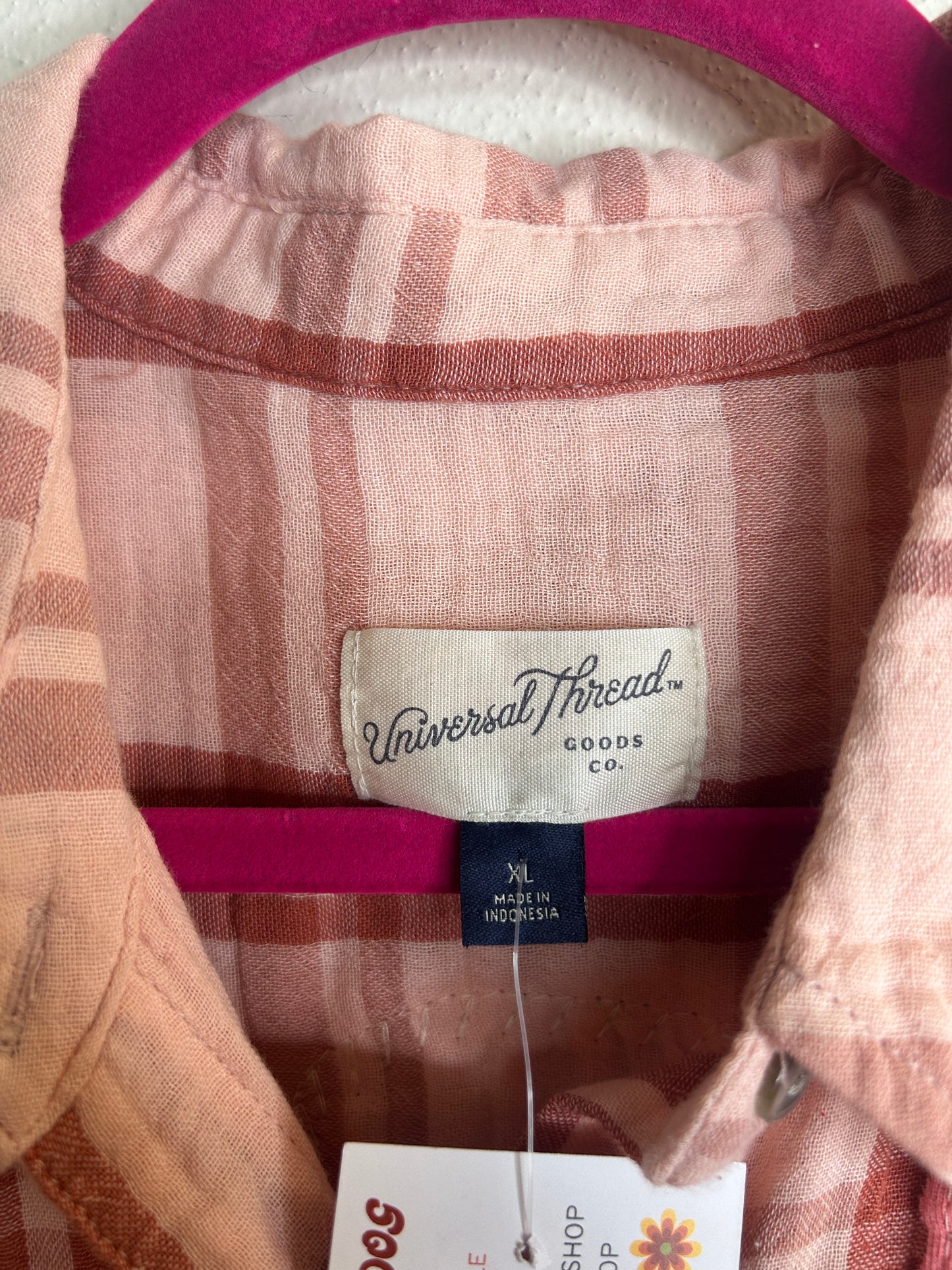 Wisconsin Badgers upcycled flannel shirt womens XL