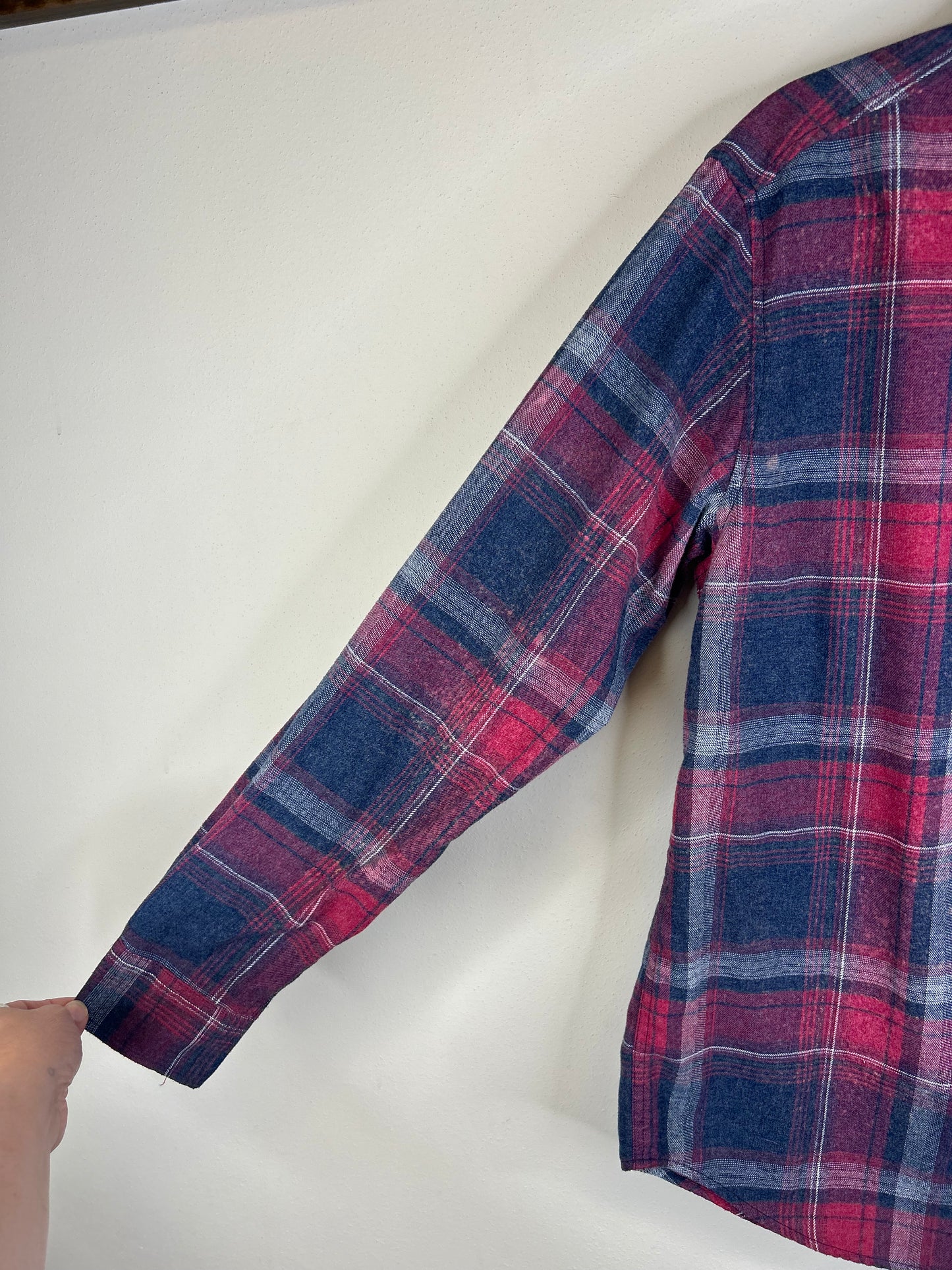 Southern Revival upcycled flannel shirt unisex size M