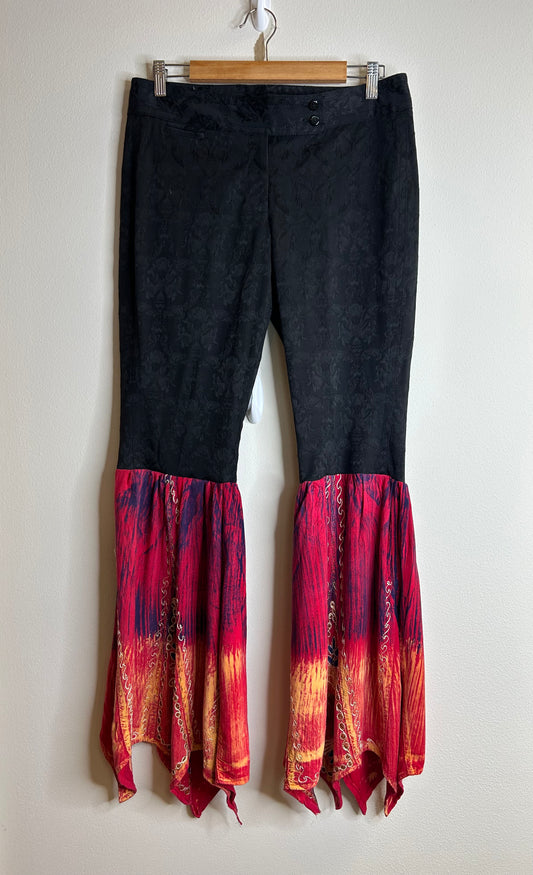 Upcycled flare pants women’s size 8