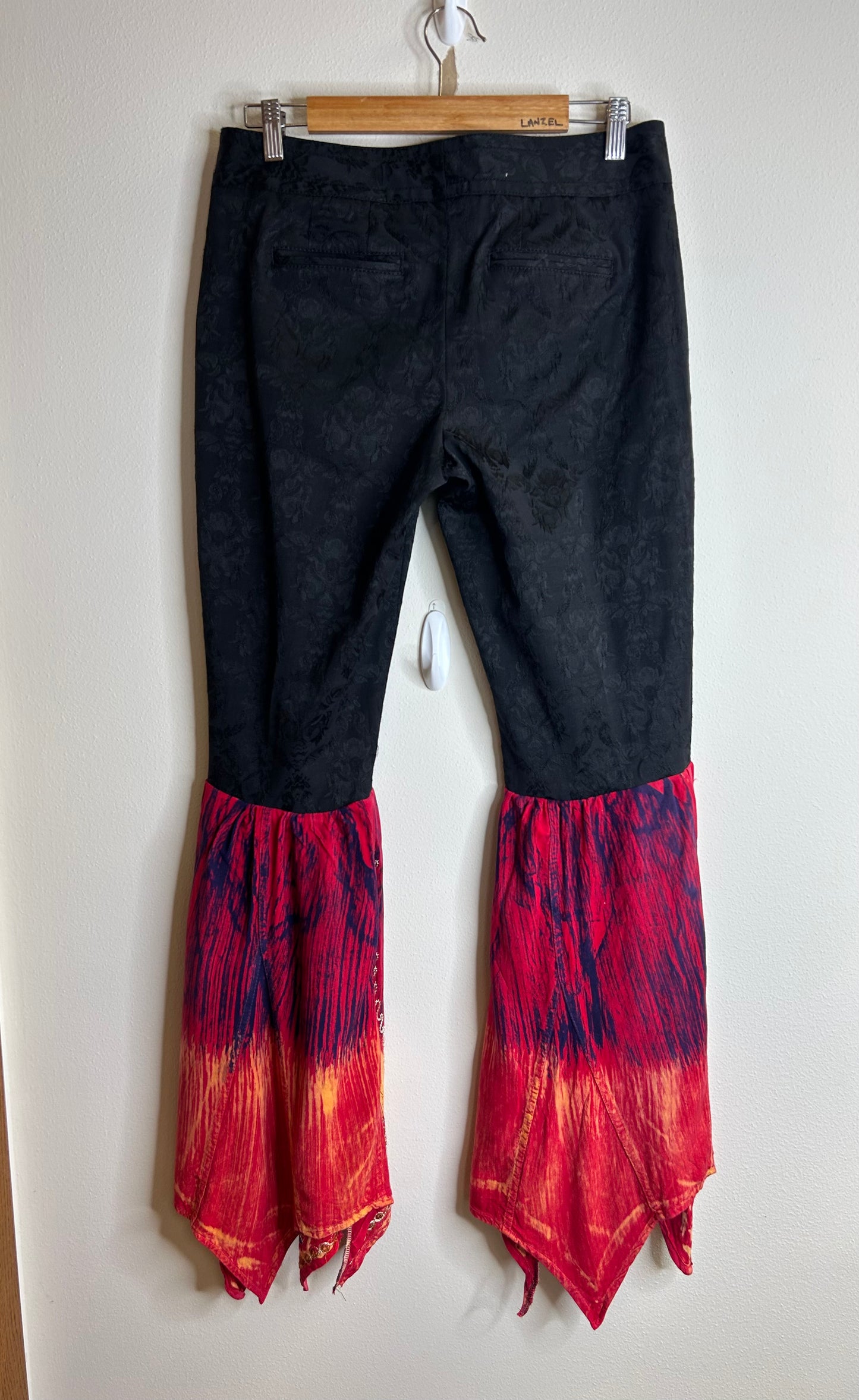 Upcycled flare pants women’s size 8