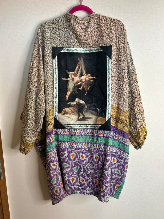 Witches Flight upcycled kantha kimono priestess jacket