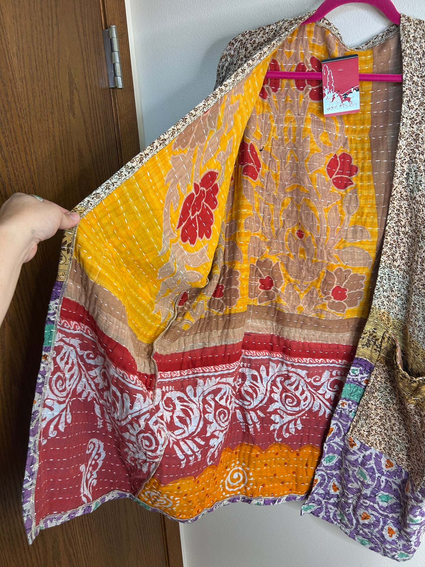 Witches Flight upcycled kantha kimono priestess jacket