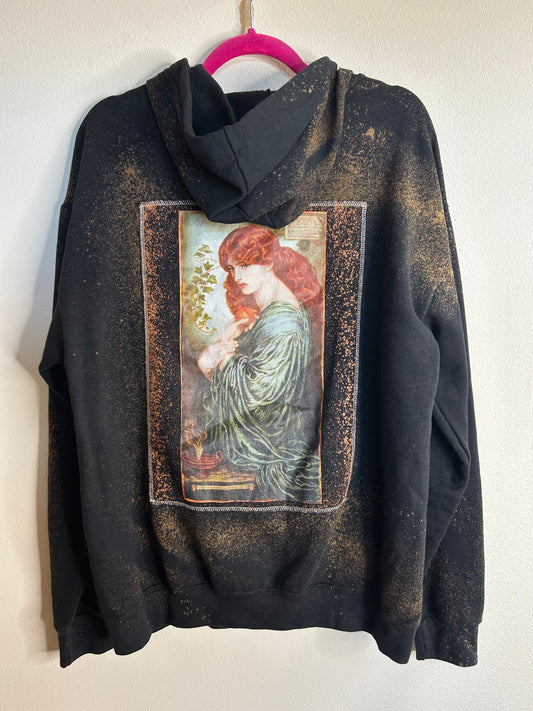 Proserpine upcycled hoodie unisex size L