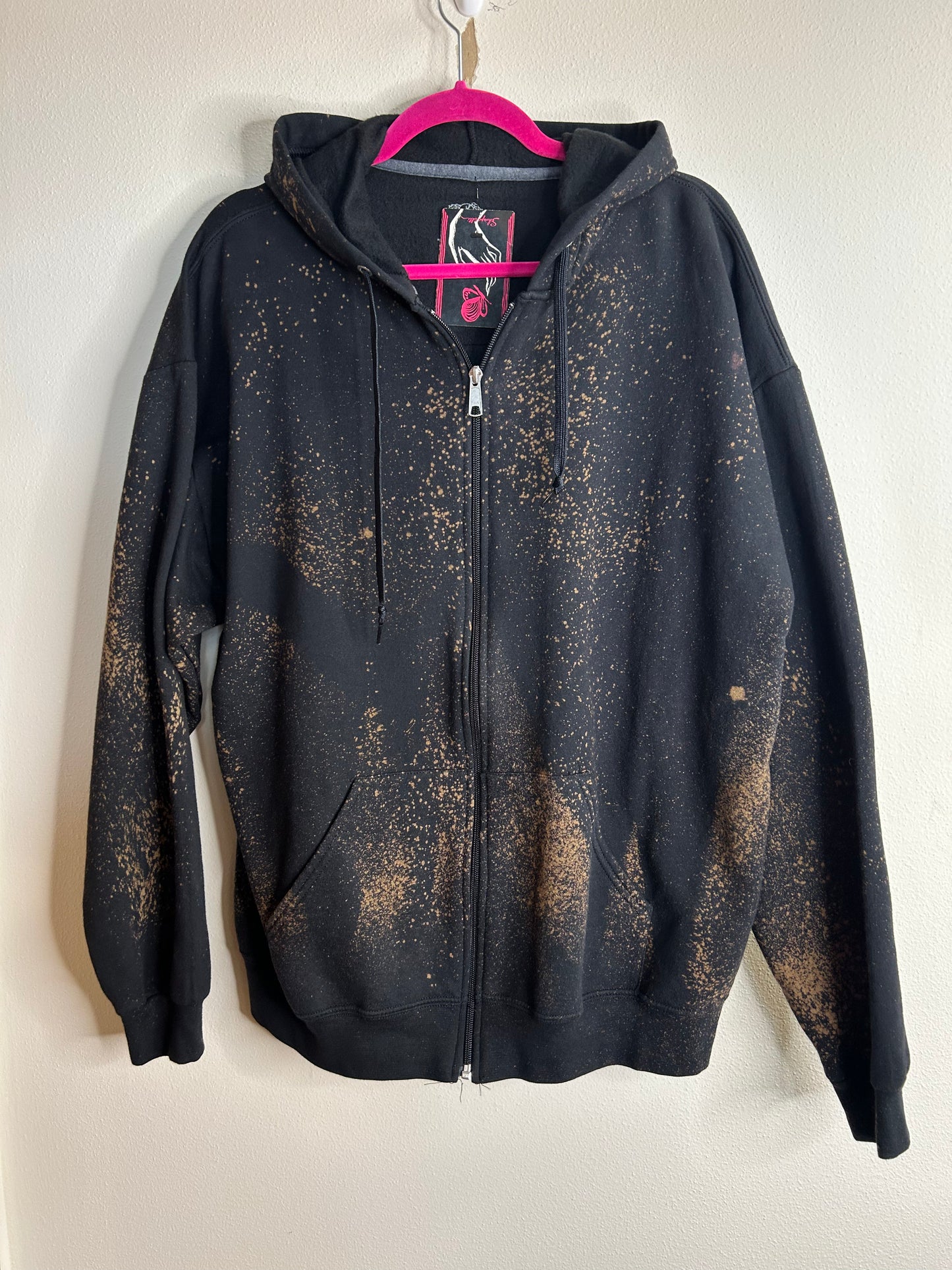 Ascidiae sea organisms upcycled hoodie unisex size XL