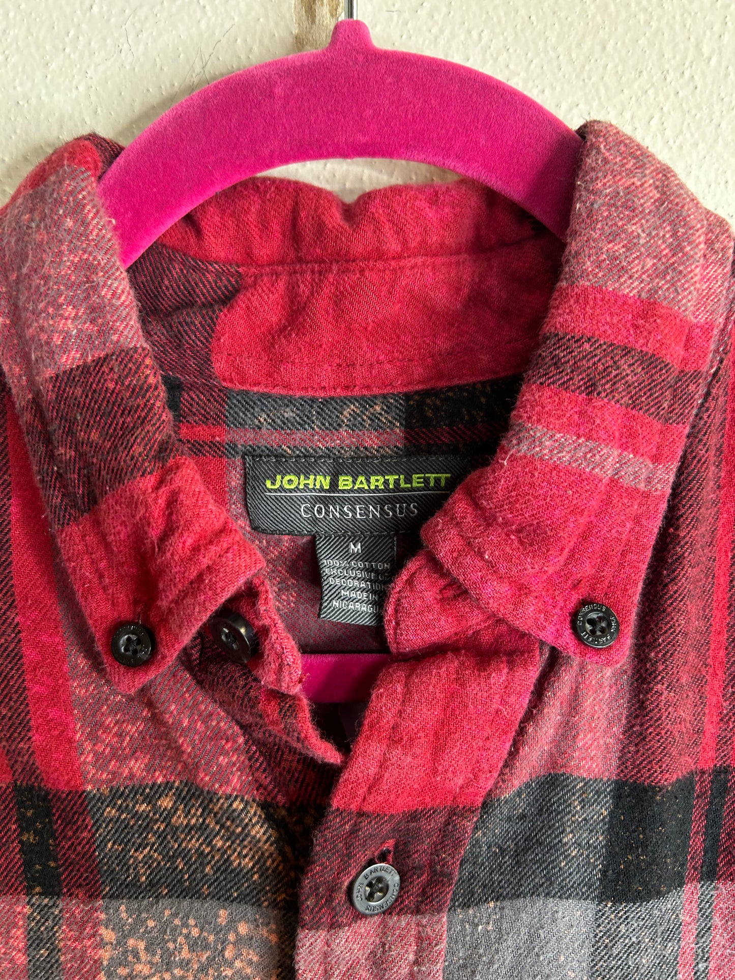 Mystic Le Pater upcycled flannel shirt unisex size M