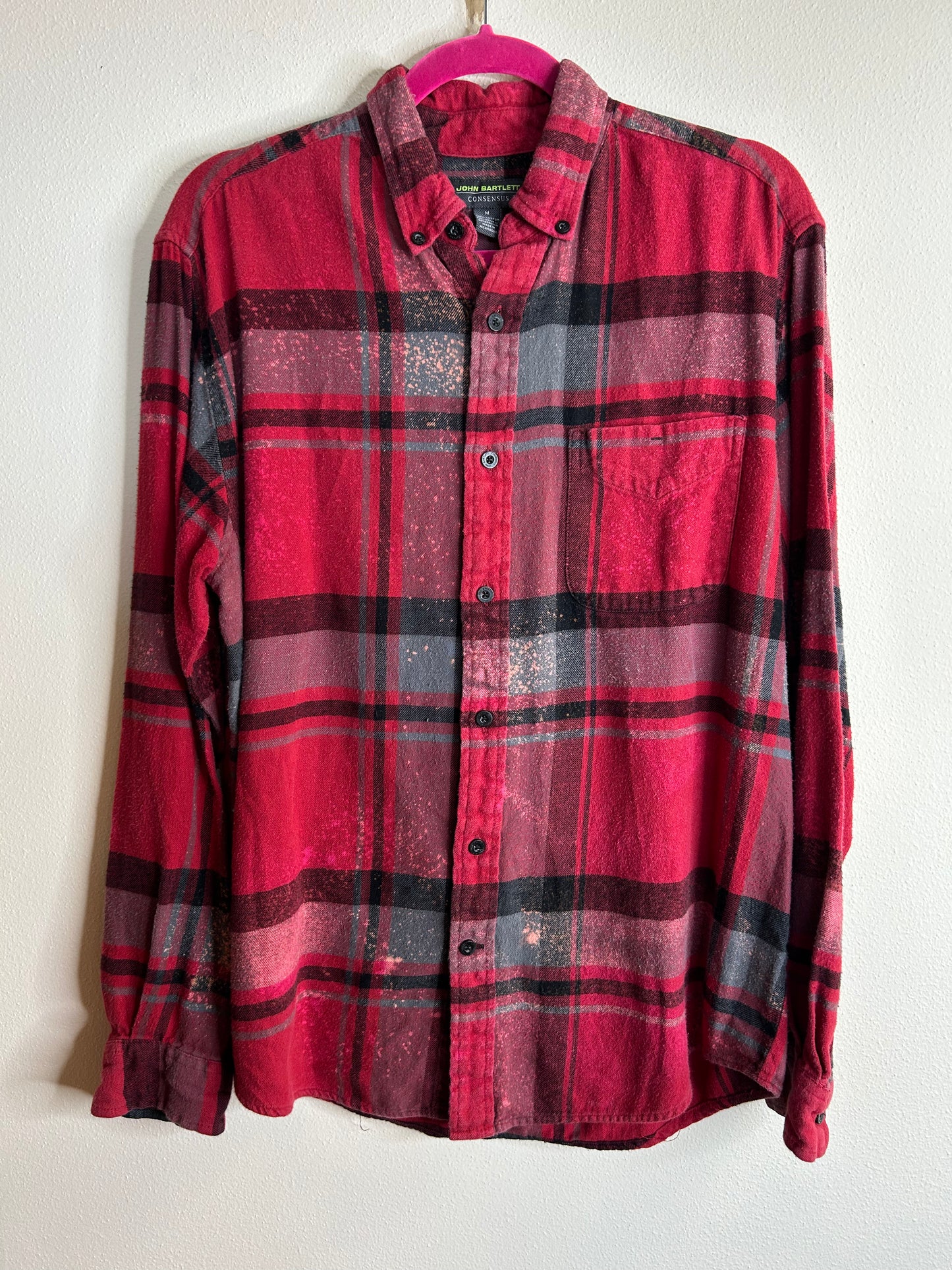 Mystic Le Pater upcycled flannel shirt unisex size M