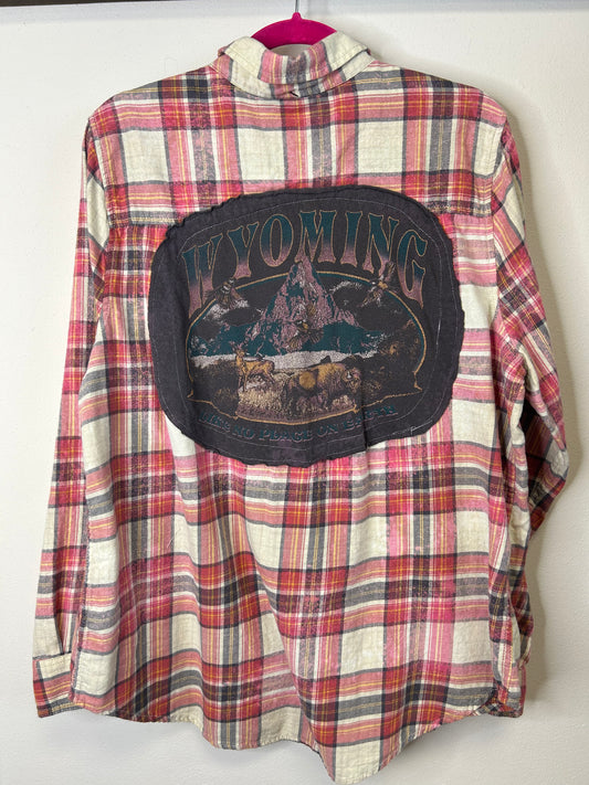 Wyoming upcycled flannel shirt women’s XXL