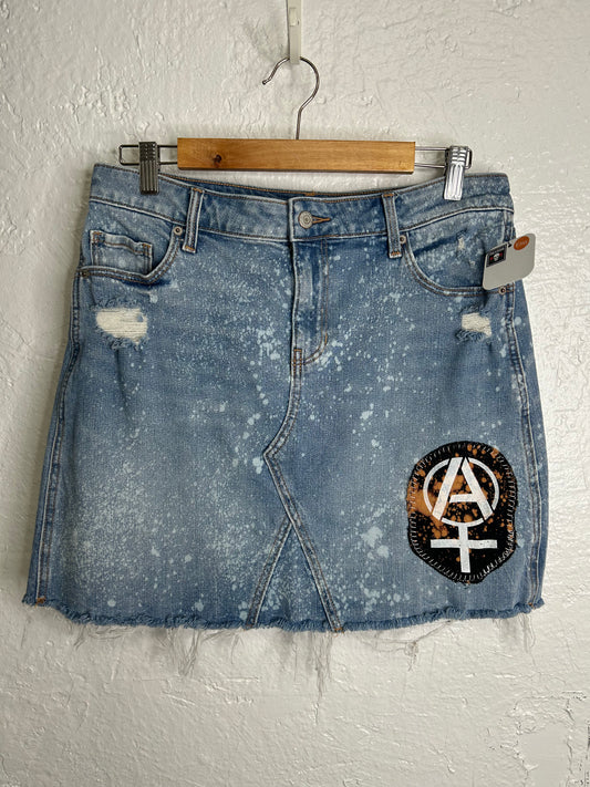 Anarchy denim skirt womens size 10 Large