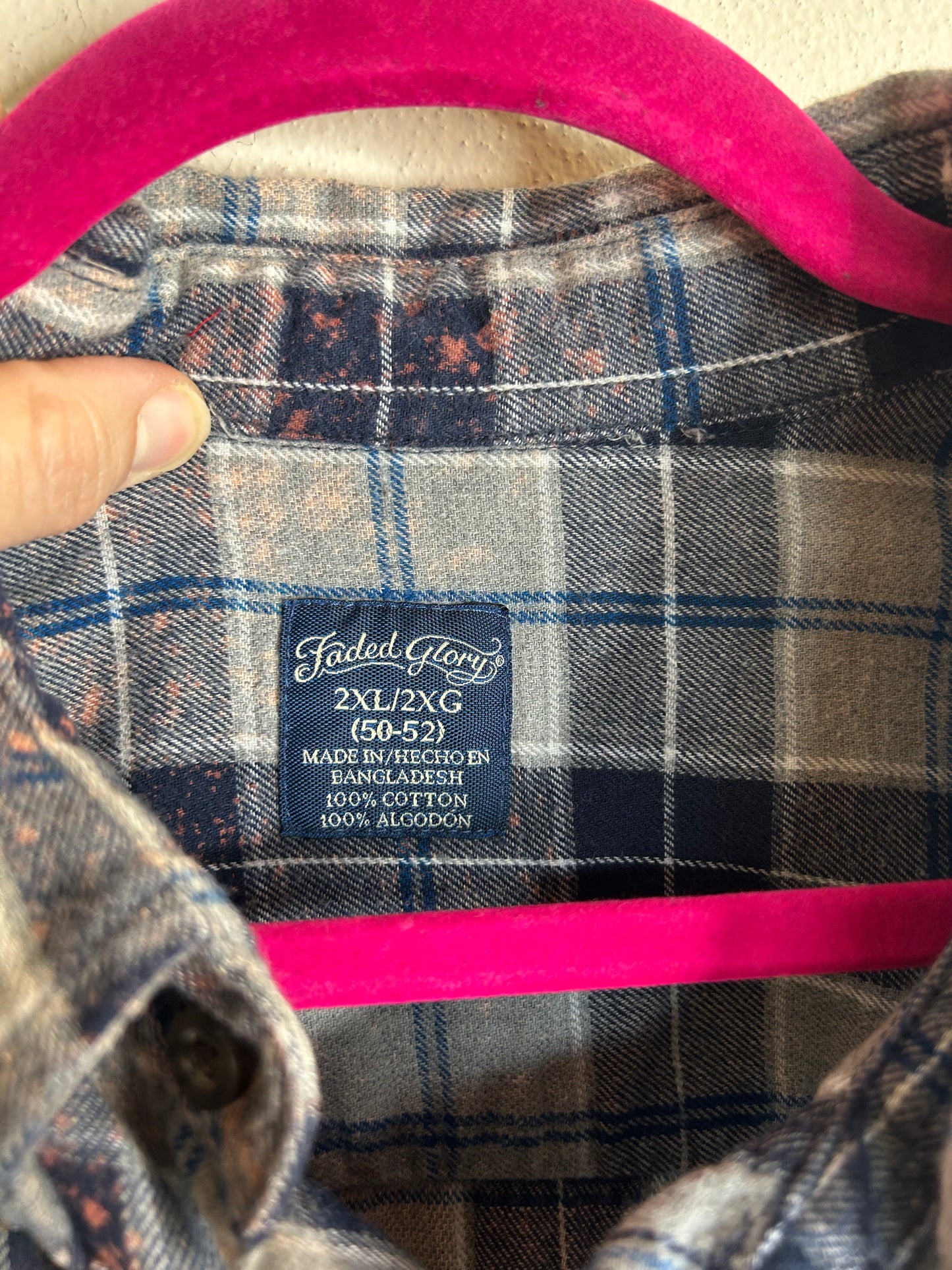 Dragon upcycled flannel shirt size 2X