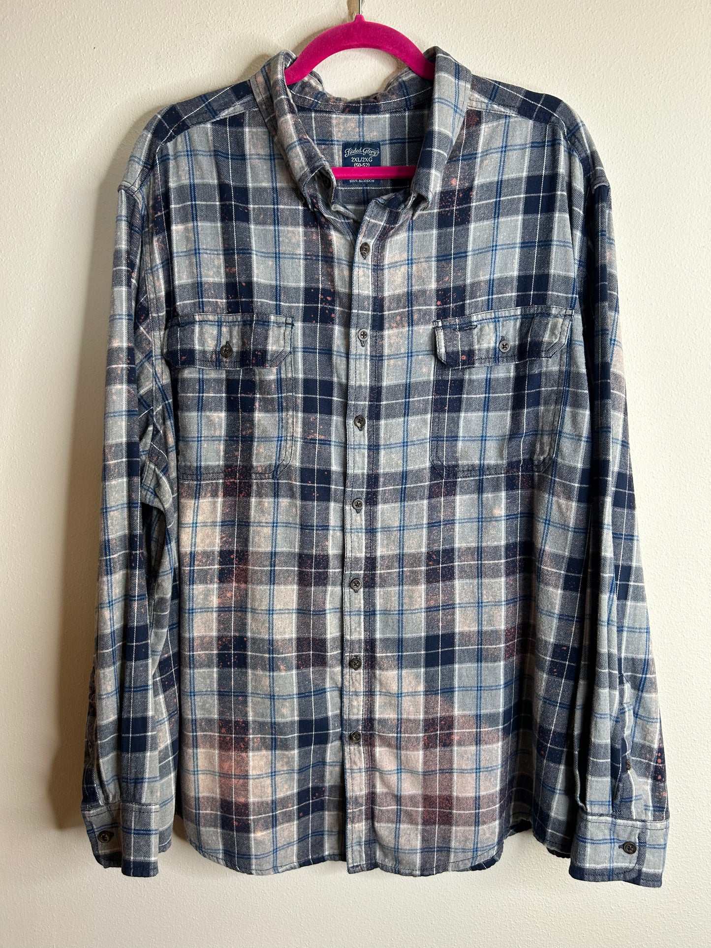 Dragon upcycled flannel shirt size 2X