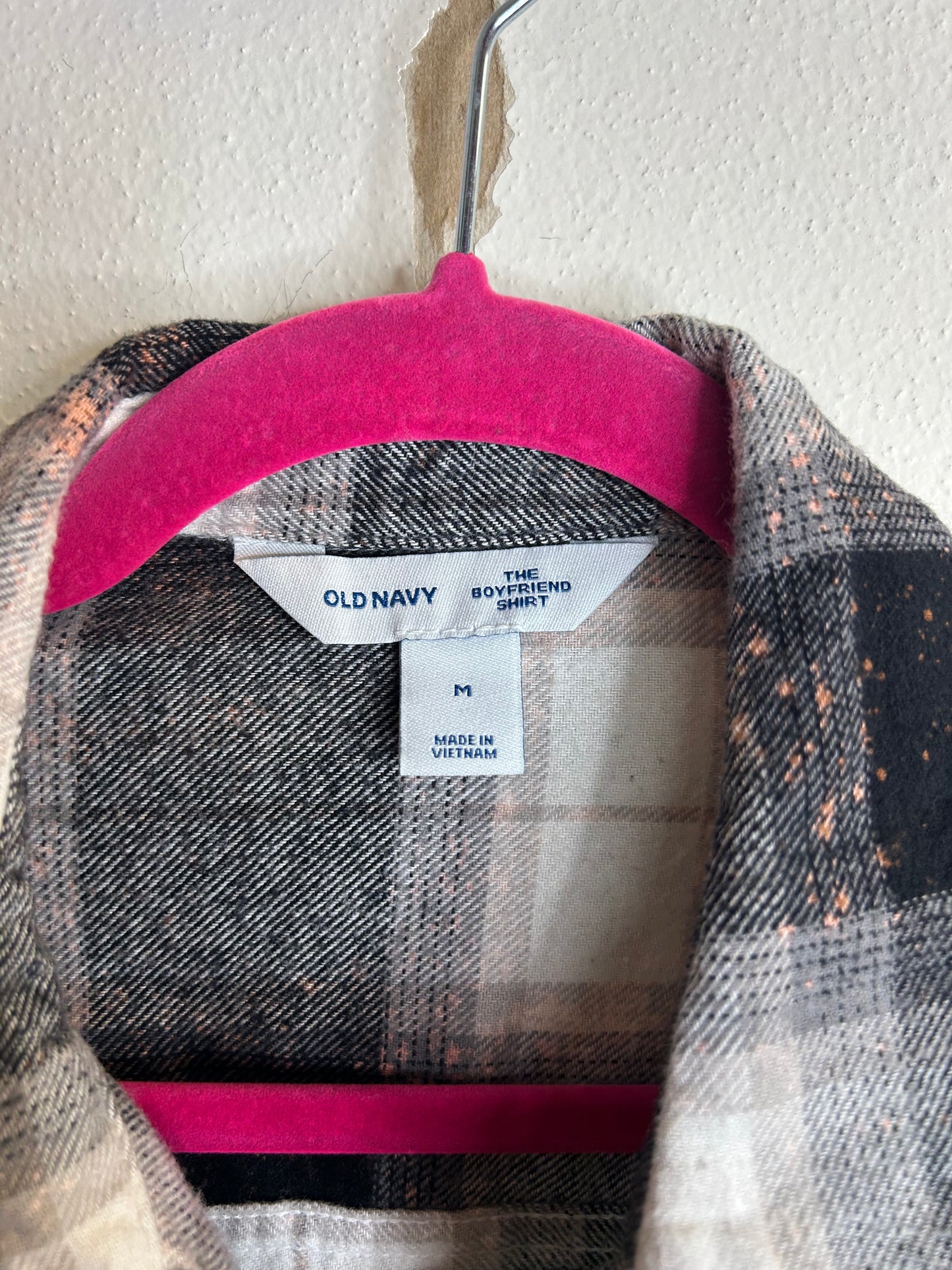 Nirvana upcycled flannel shirt womens M