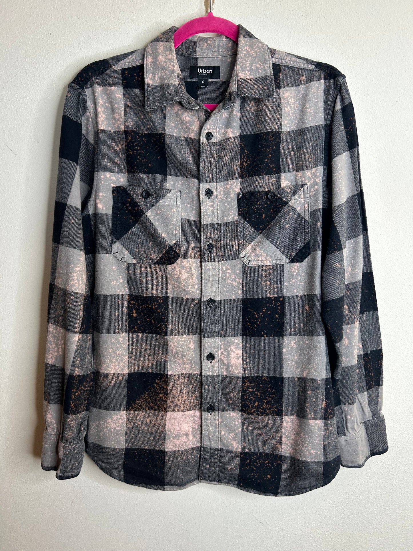 Witches Brew upcycled flannel shirt unisex size S