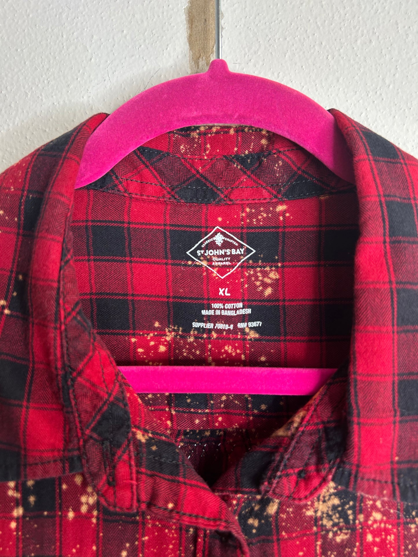 Old Fashioned upcycled flannel shirt womens XL