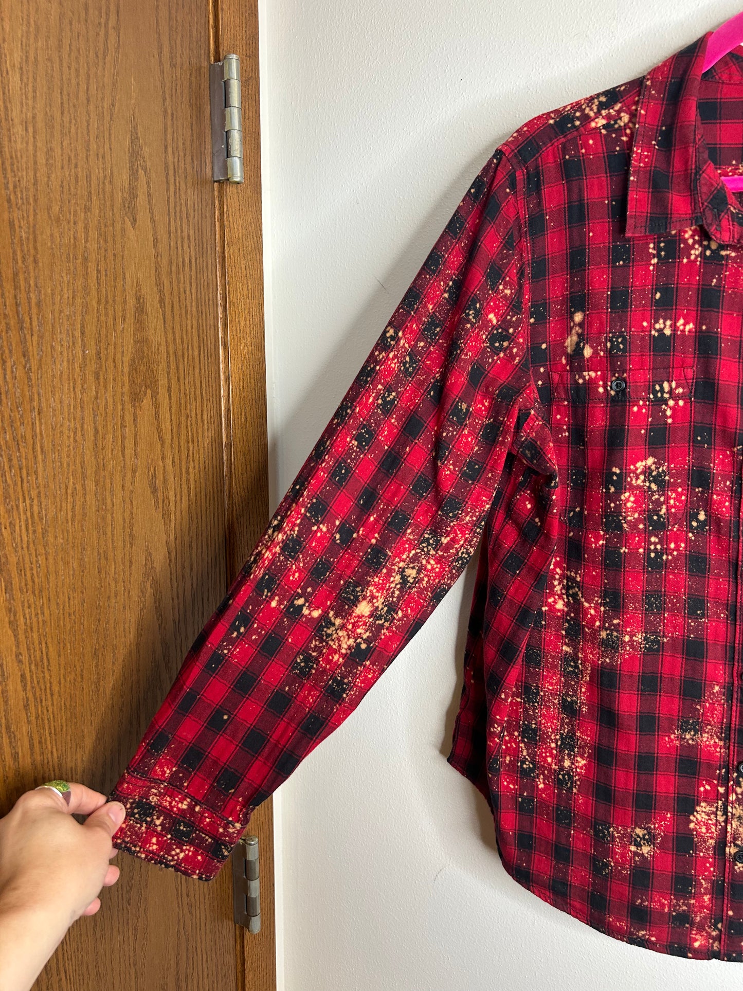 Old Fashioned upcycled flannel shirt womens XL