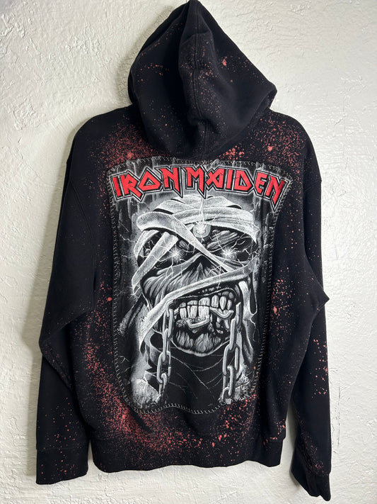 Iron Maiden black hoodie unisex size M