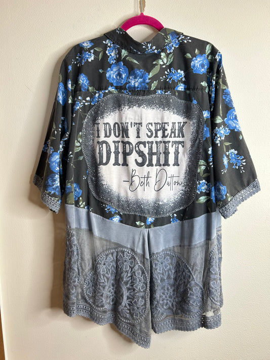 Beth Dutton upcycled floral shirt womens size 3X