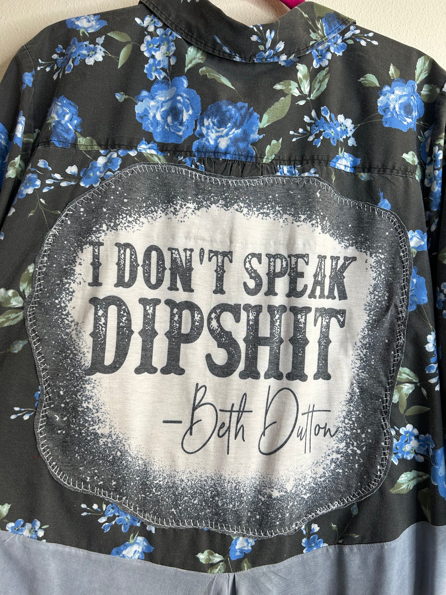 Beth Dutton upcycled floral shirt womens size 3X