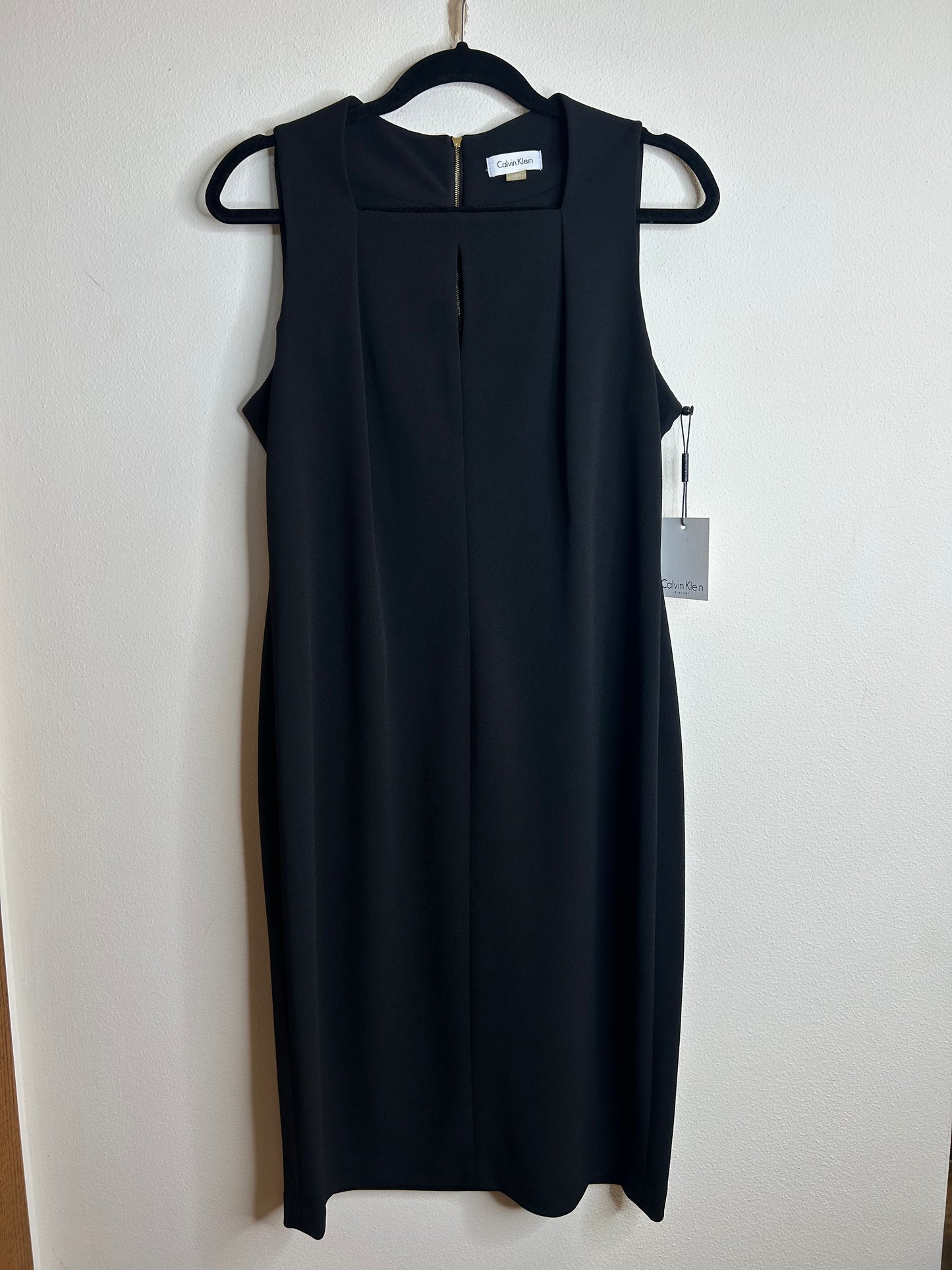 Chic and timeless black midi dress by Calvin Klein size 12
