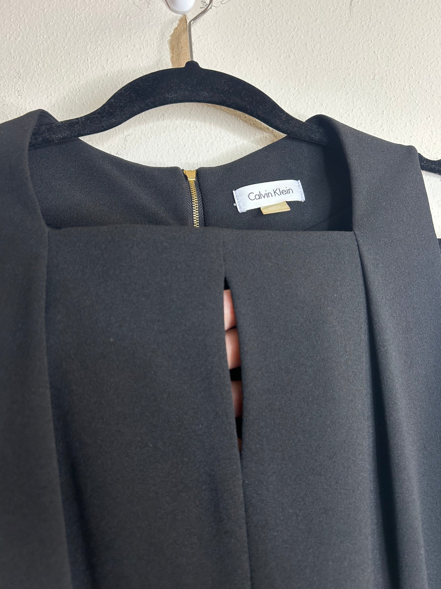 Chic and timeless black midi dress by Calvin Klein size 12