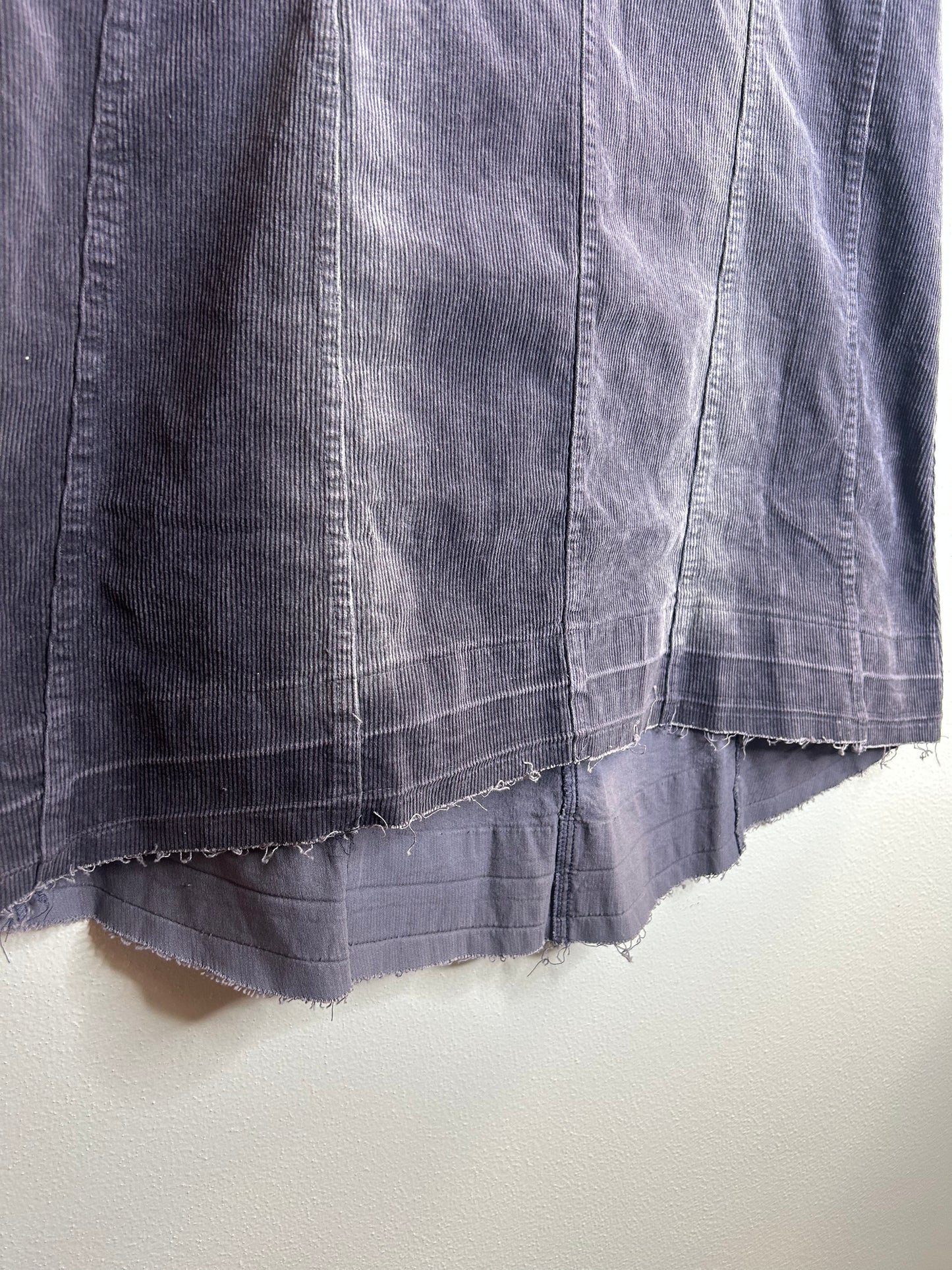 Signature 8 NWT grayish purple corduroy skirt size L
