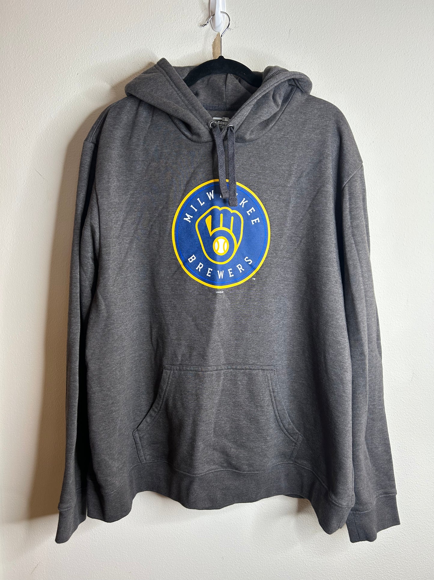 Grey Milwaukee Brewers hoodie size XXL 2X