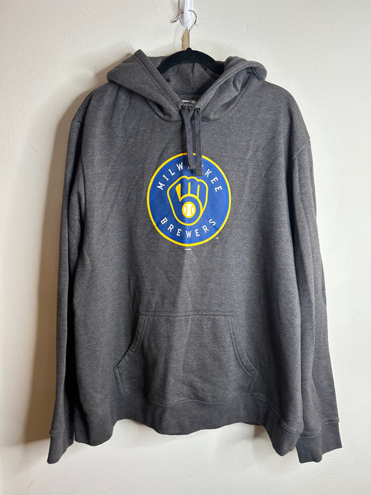 Grey Milwaukee Brewers hoodie size XXL 2X