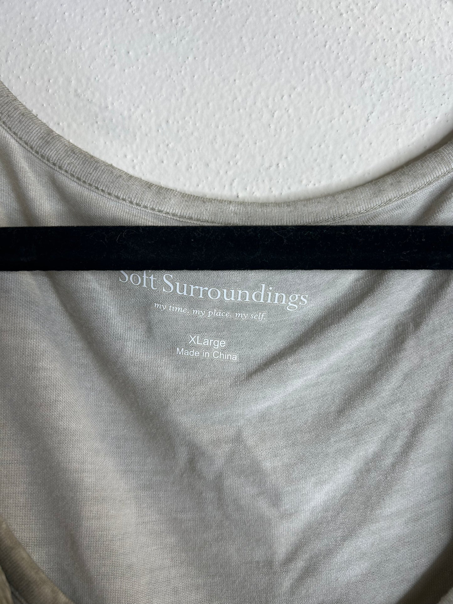 Soft Surroundings Silk tunic womens XL blouse elegant