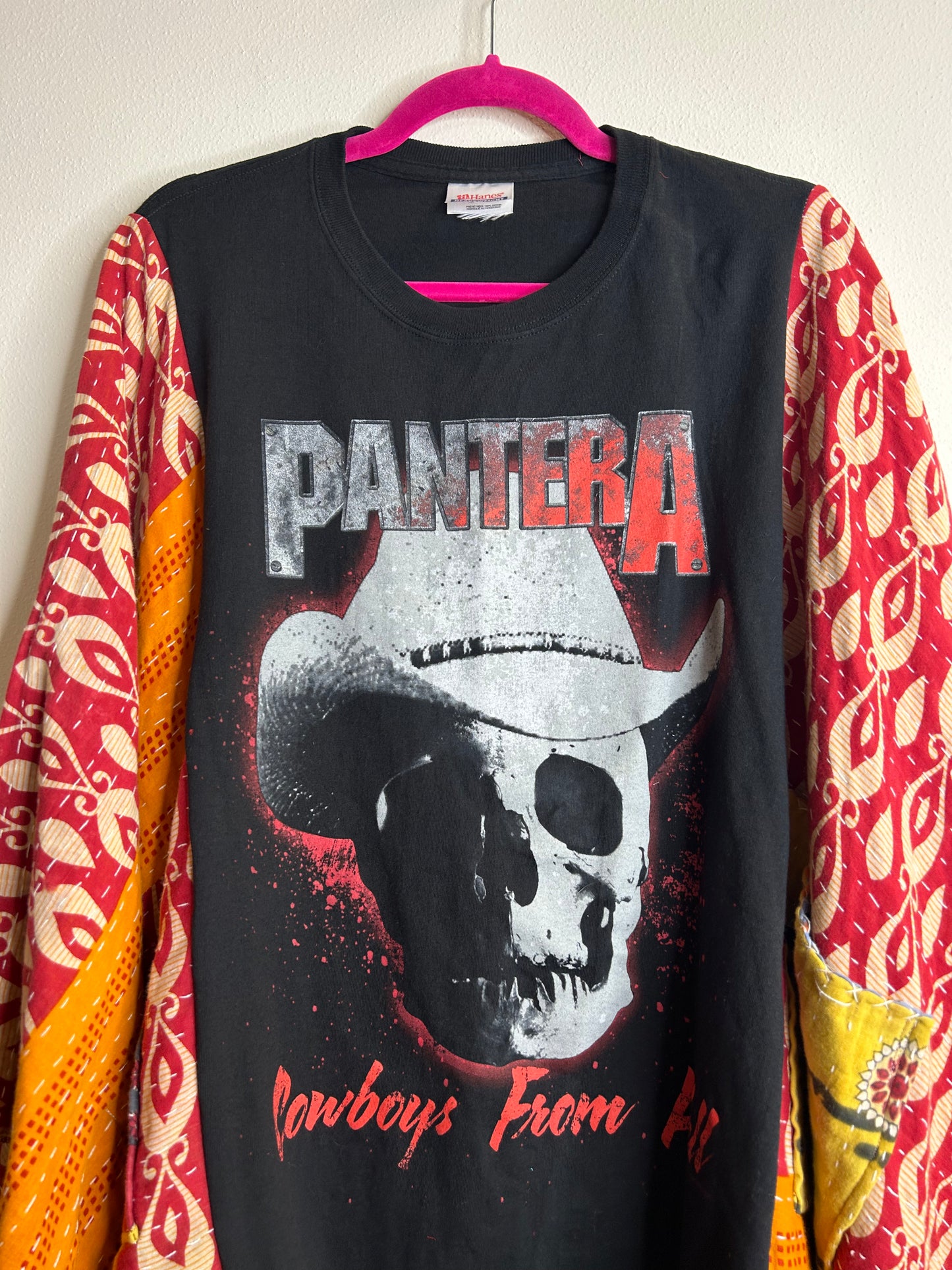 Pantera upcycled kantha poncho