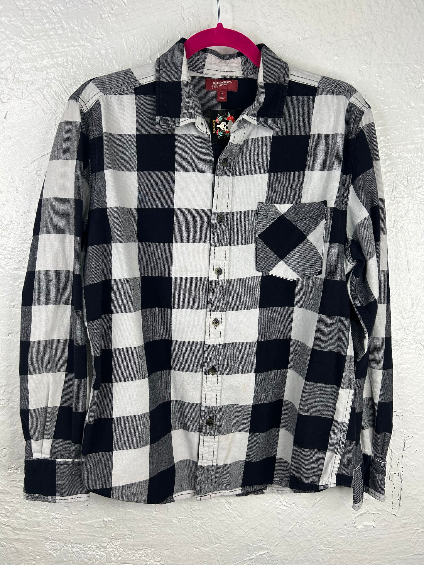 St Patrick’s Day upcycled flannel unisex size M