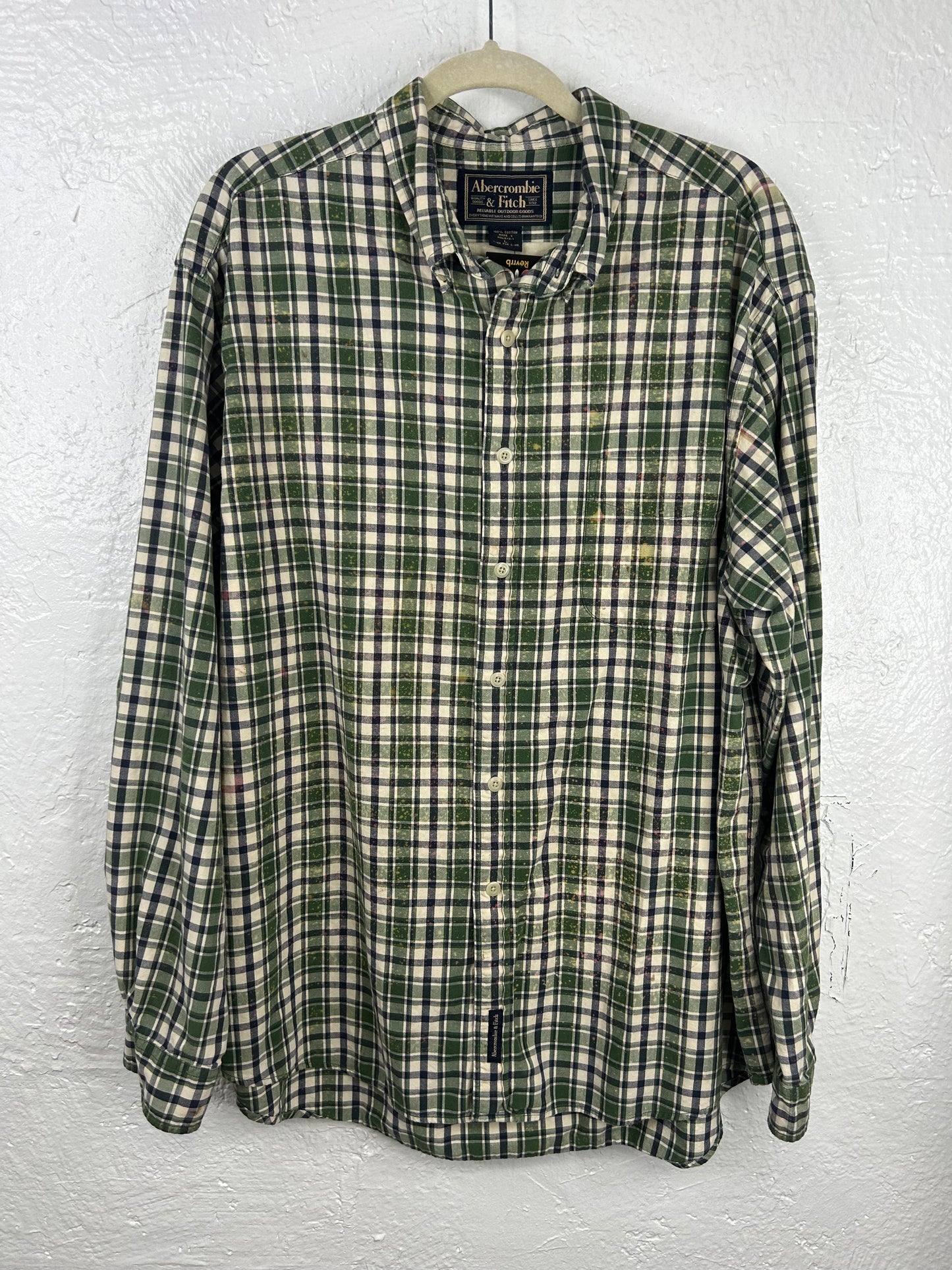 St Patricks Day Drink Wisconsibly upcycled flannel shirt unisex L