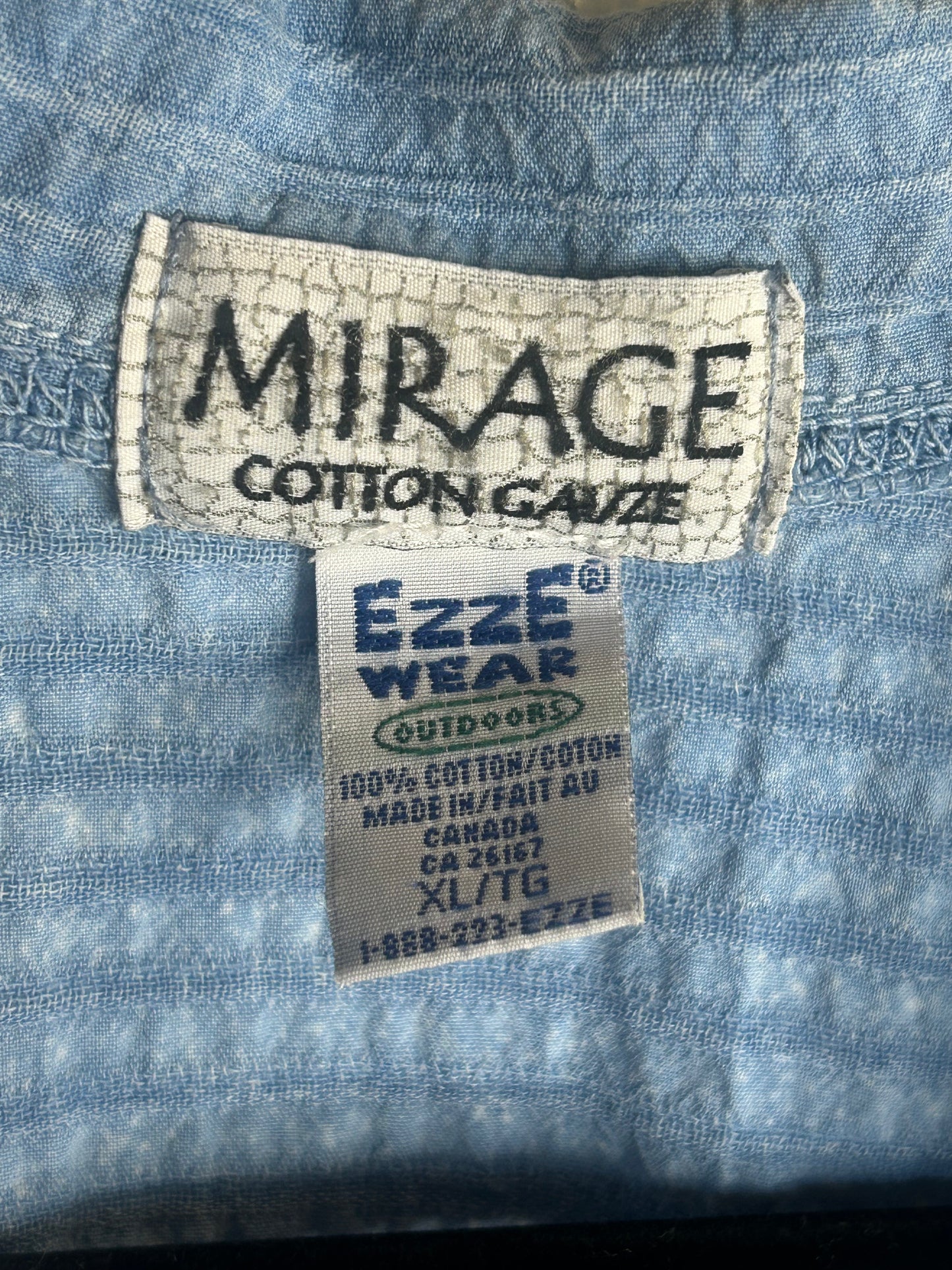 Ezze Wear Mirage vintage blue shirt women’s XL