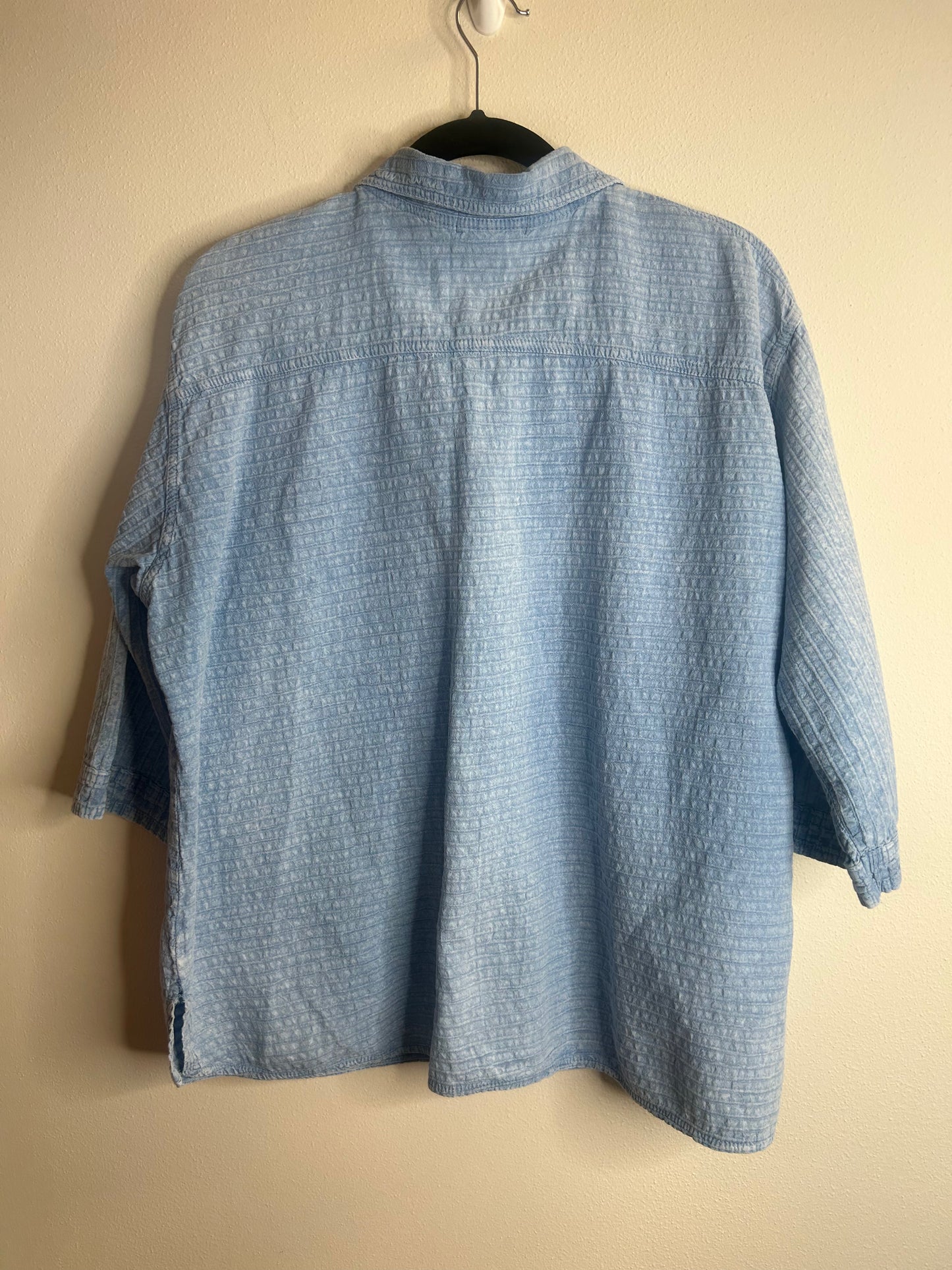 Ezze Wear Mirage vintage blue shirt women’s XL