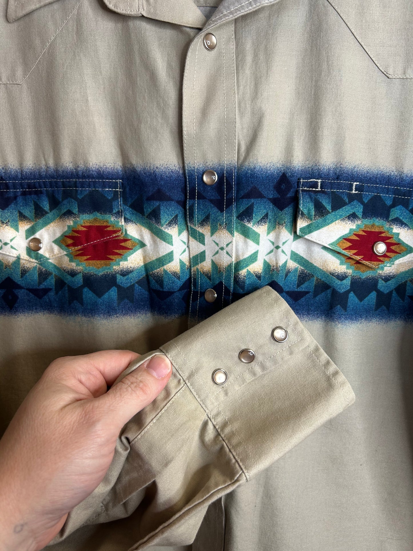 Vintage Wrangler western shirt size XL/2x tall