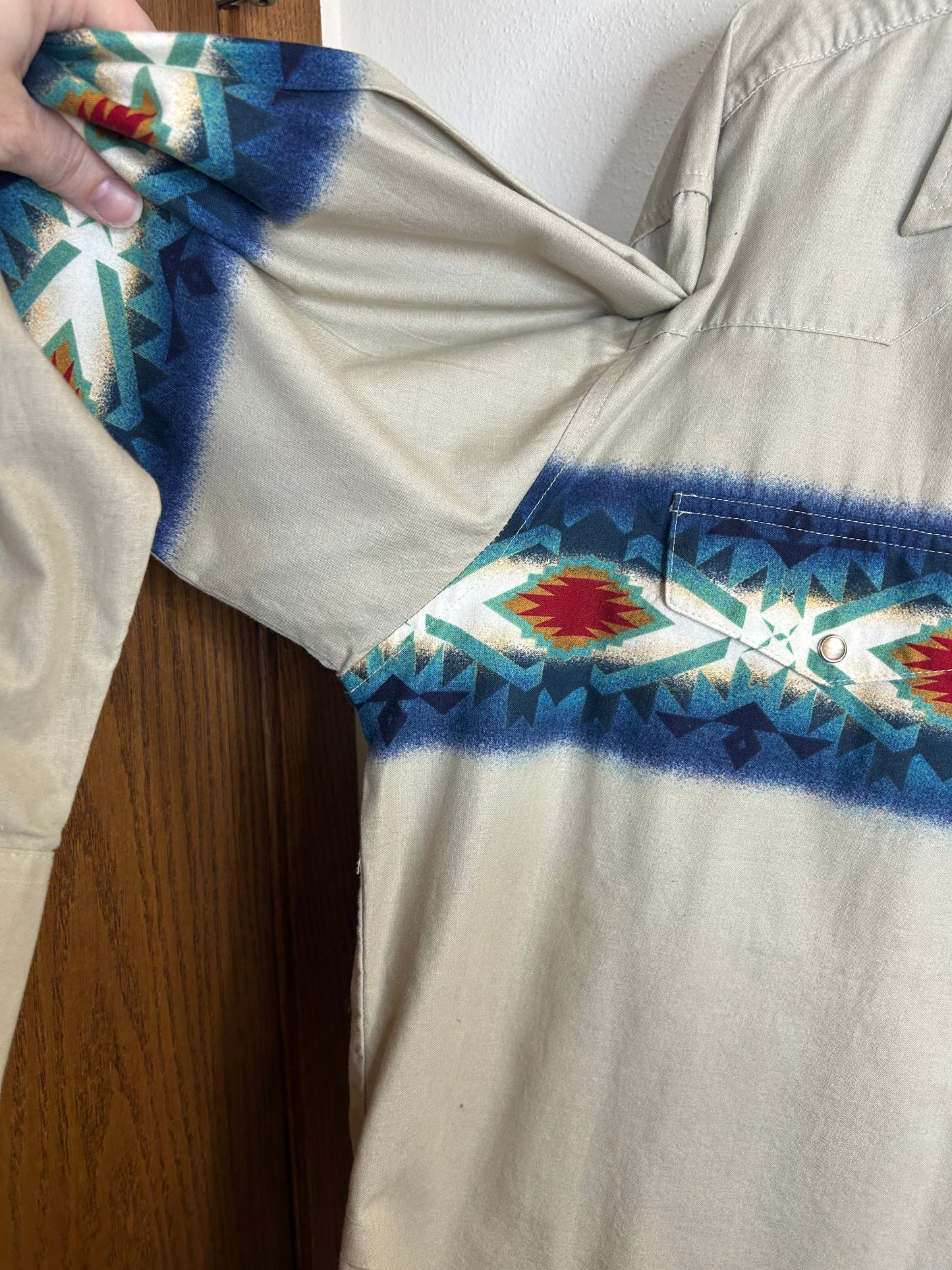Vintage Wrangler western shirt size XL/2x tall