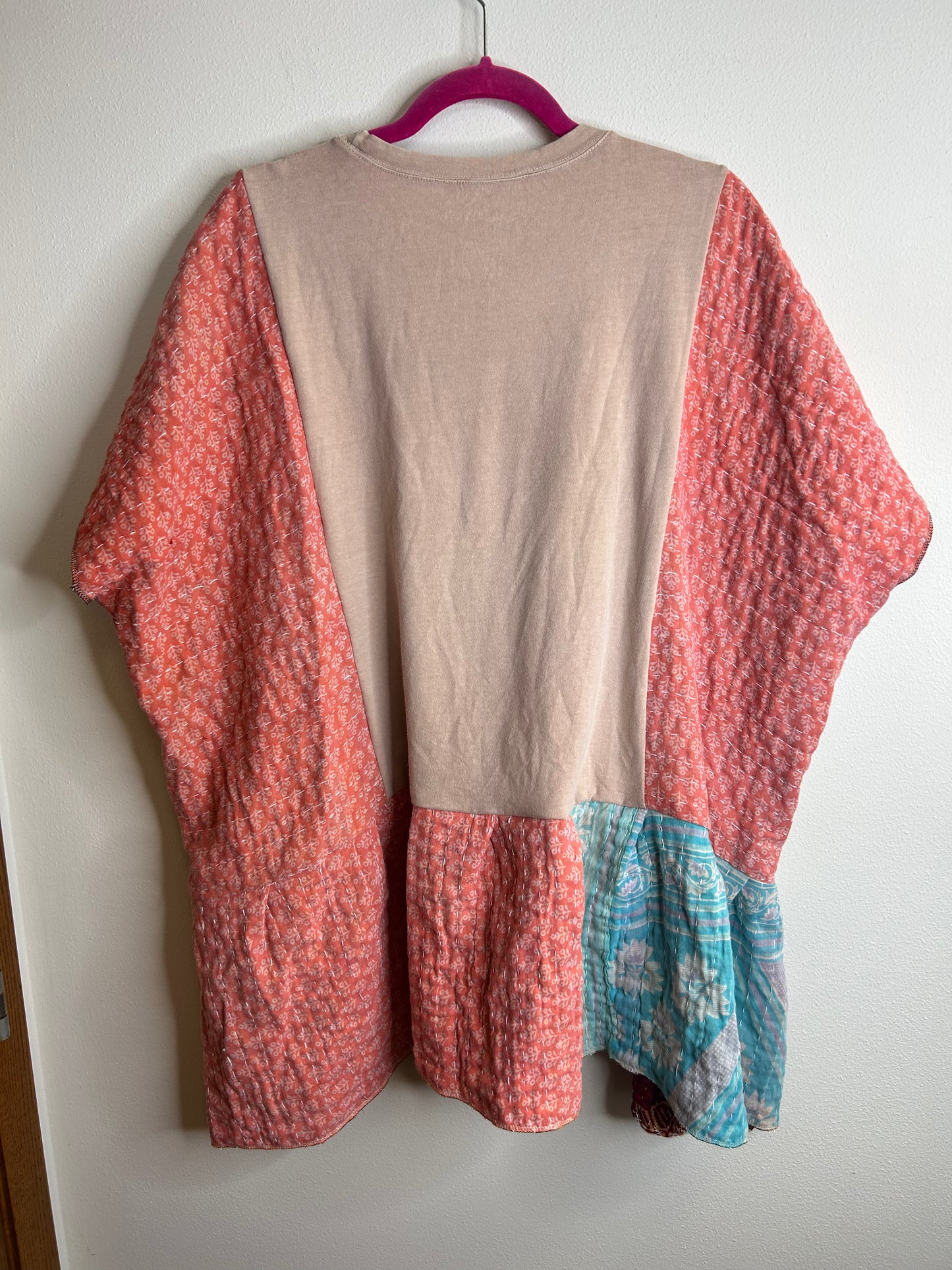 Rolling Stones flowy kantha top