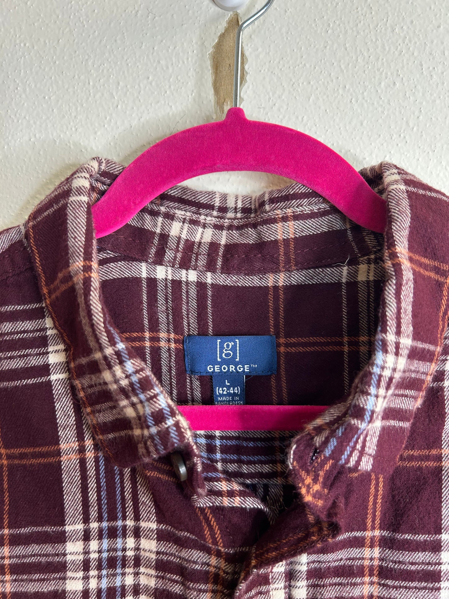Open Road upcycled flannel shirt unisex size L