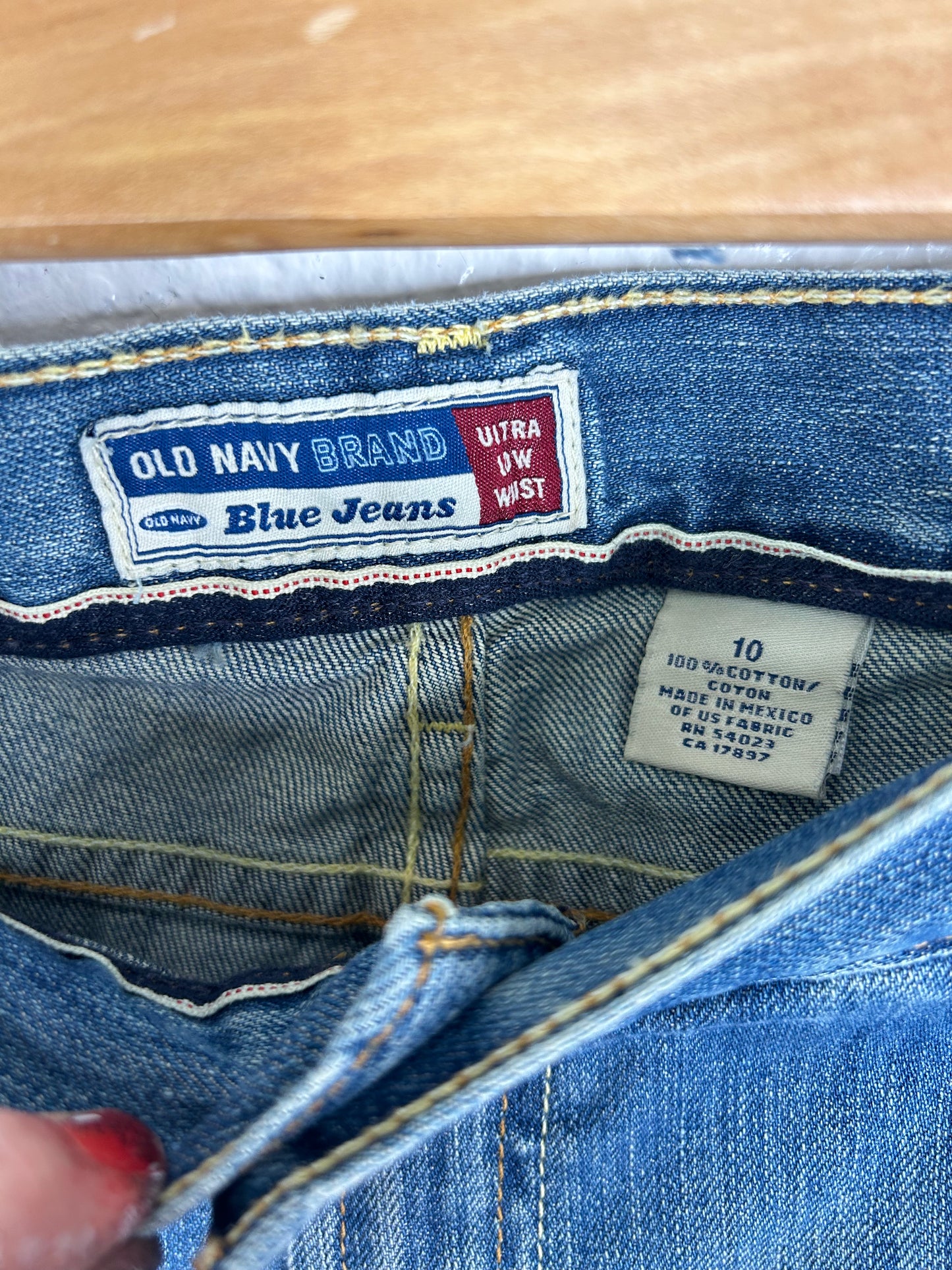 People Over Profit upcycled flare jeans womens size 10