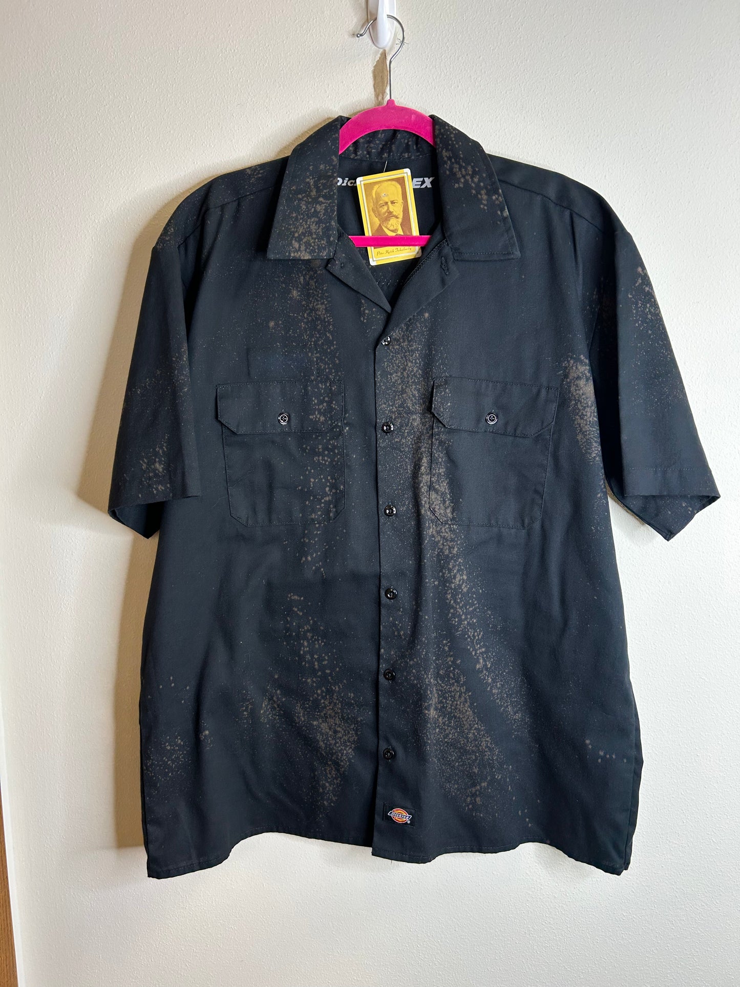 Inferno upcycled black shirt unisex size L/XL