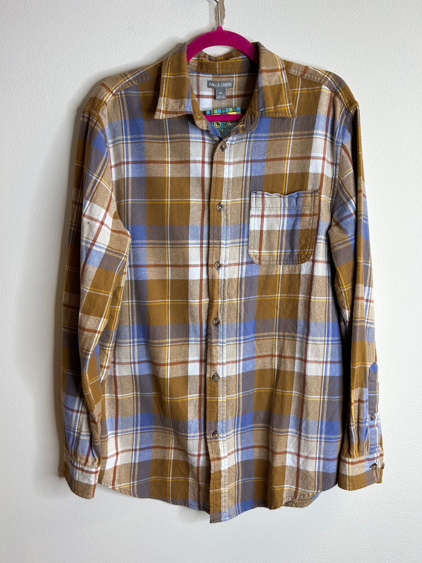 Grateful Dead upcycled flannel shirt unisex size M