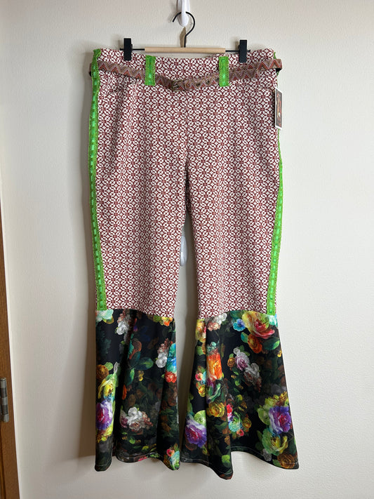 Upcycled flare pants women’s size 12