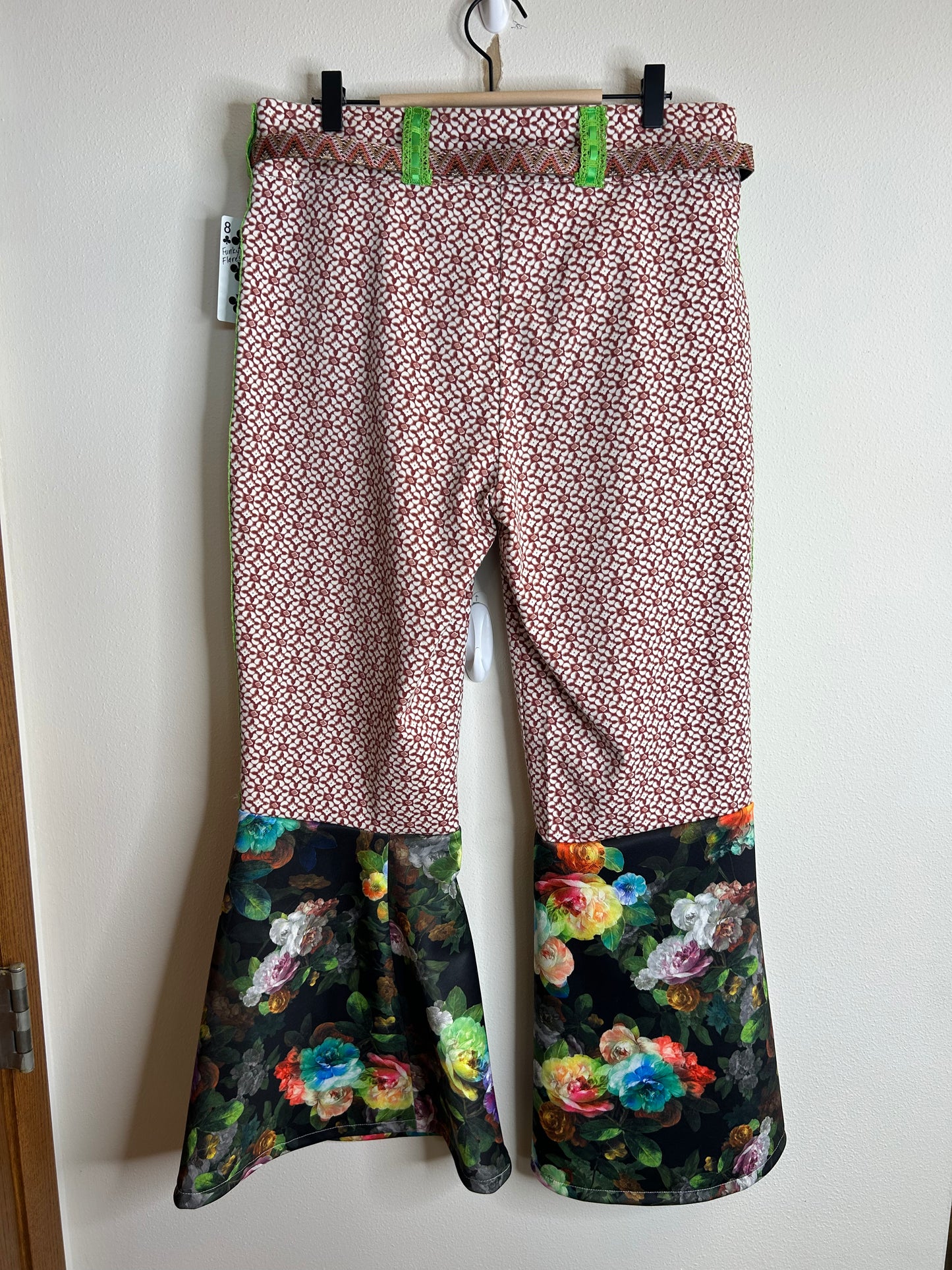 Upcycled flare pants women’s size 12
