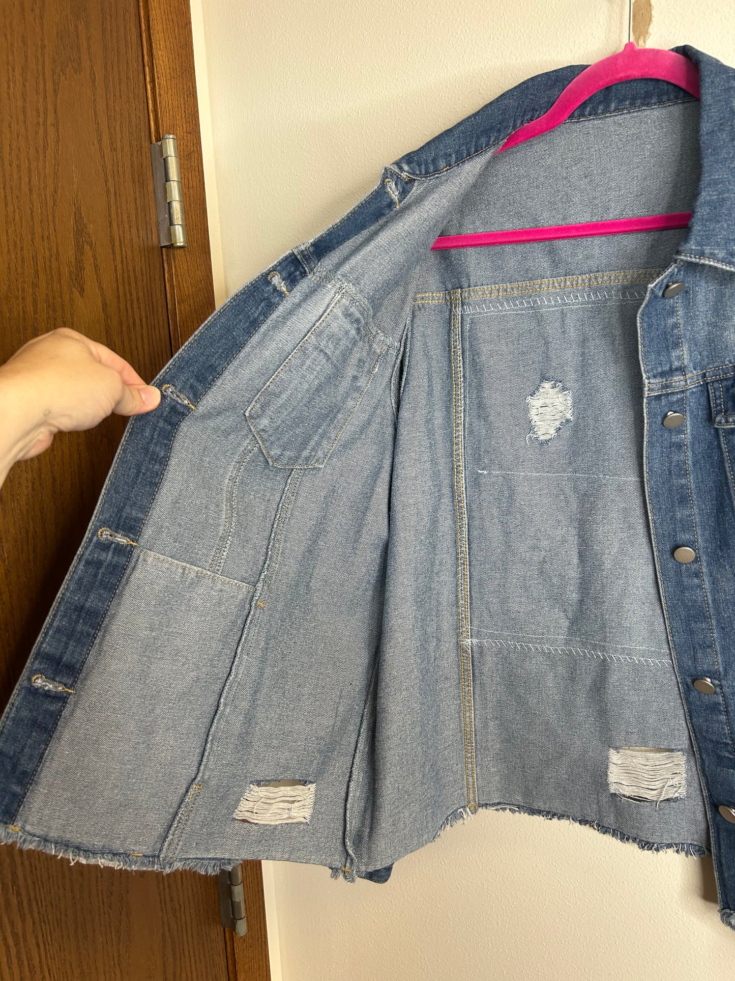 Country Music and Beer denim jacket womens XL