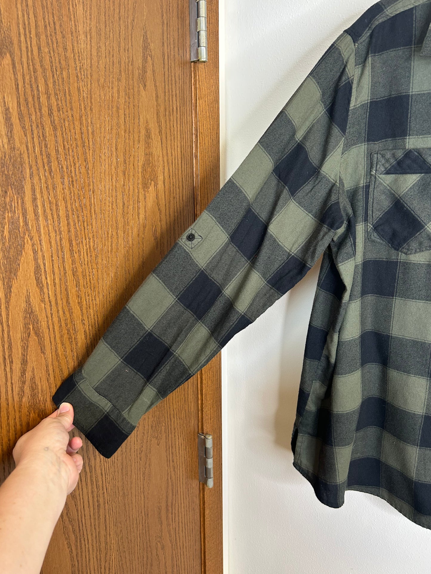 Black Hole upcycled flannel shirt women’s size XL